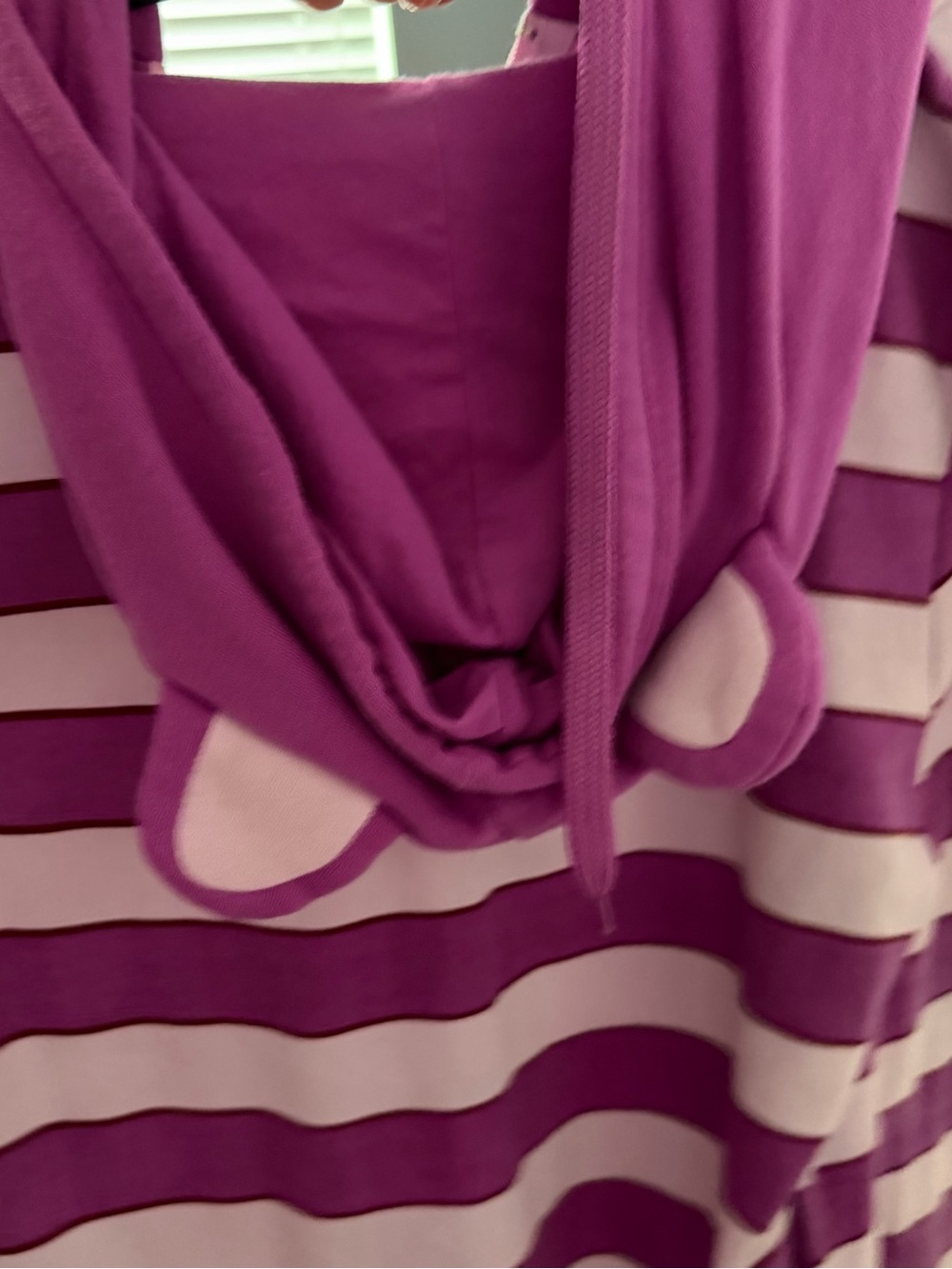 Disney ~ Striped Cheshire Zip-Up ~ Hood has Cheshire Cat Ears ~ Juniors Size XXL - Picture 7 of 8